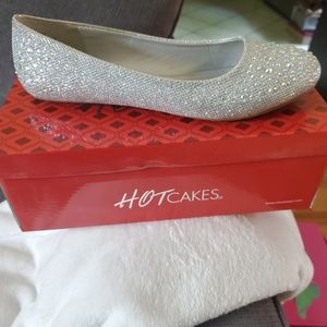 Silver Glitter Dress Shoes